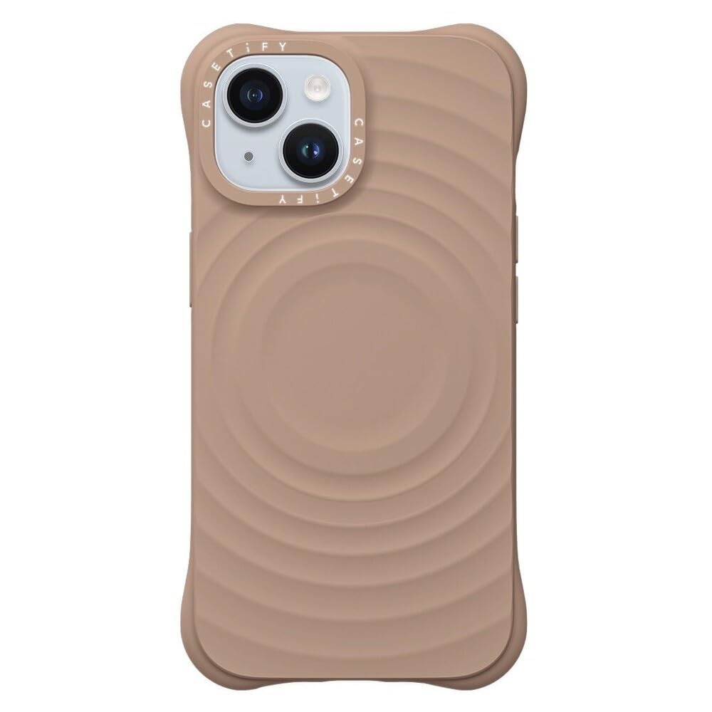 CASETiFY Essentials Ripple Case w/ Magsafe for iPhone 14 Pro New- Latte